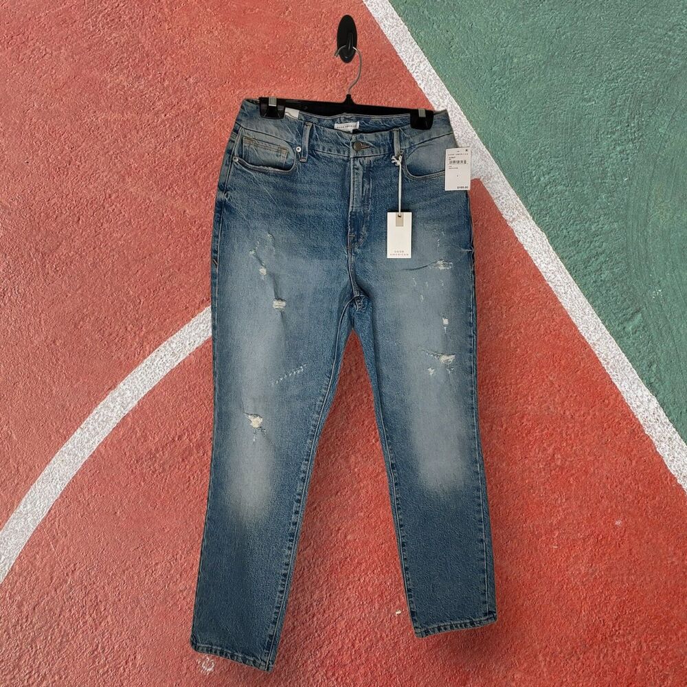 NEW Skinnyish Fit Good American 8/29 Ins 28" Jeans Makes Legs Look Extra Long -a
